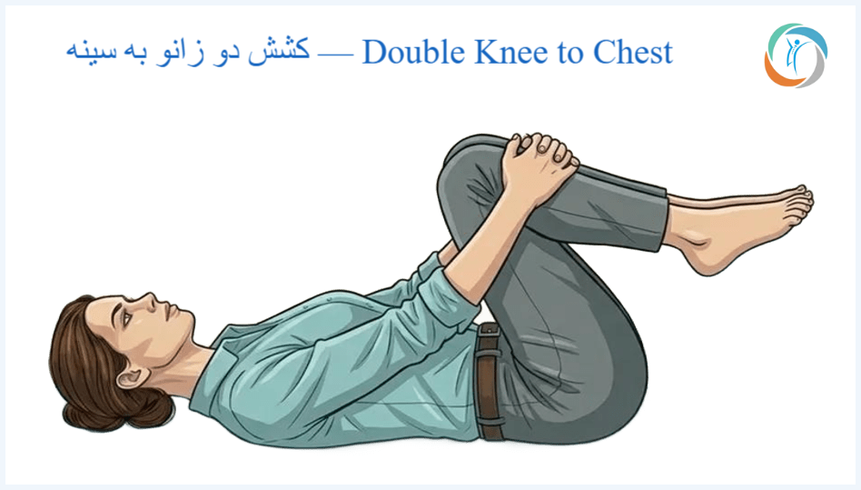 کشش دو زانو به سینه — Double Knee to Chest