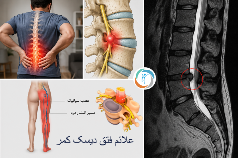 علائم فتق دیسک کمر چیست؟