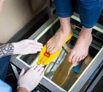 تشخیص کف پای صاف