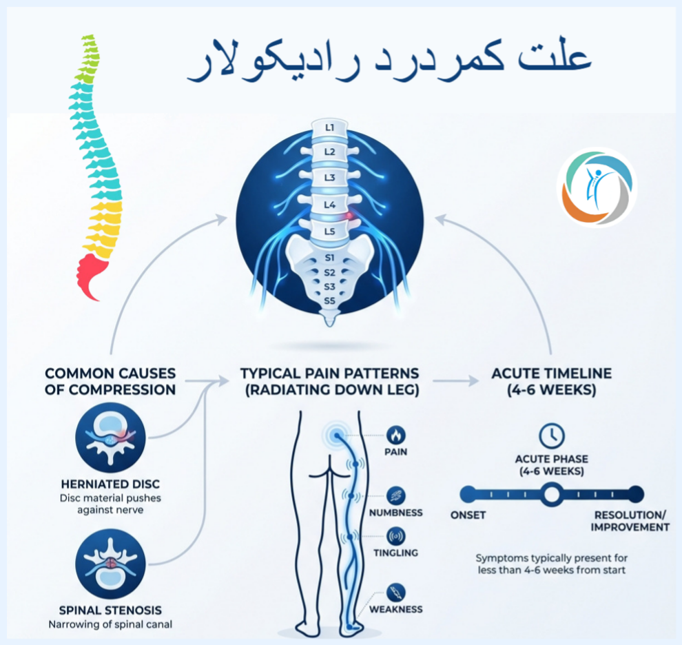 علت کمردرد رادیکولار
