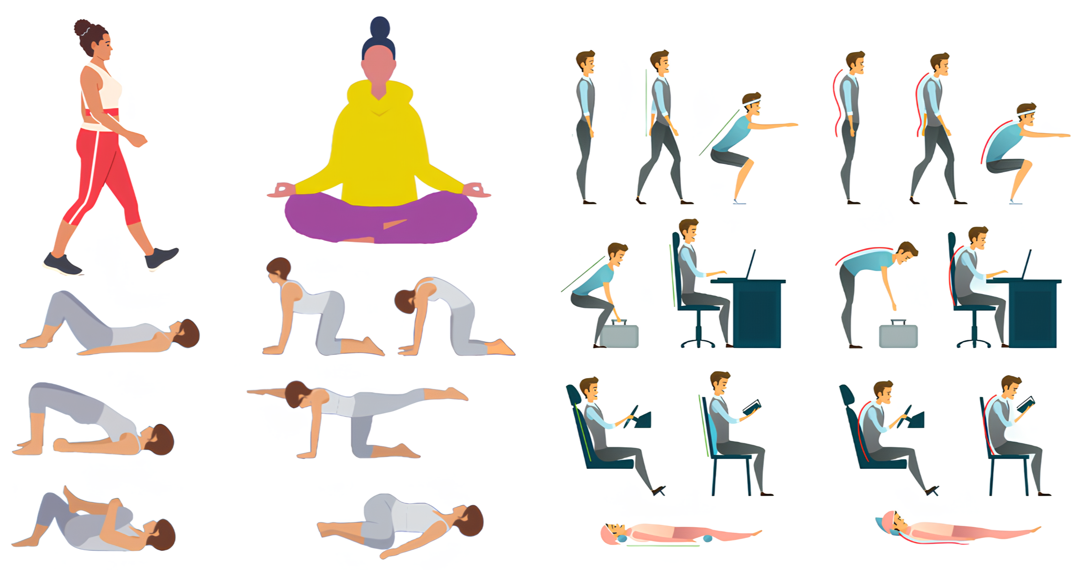 علت کمردرد هنگام نشستن