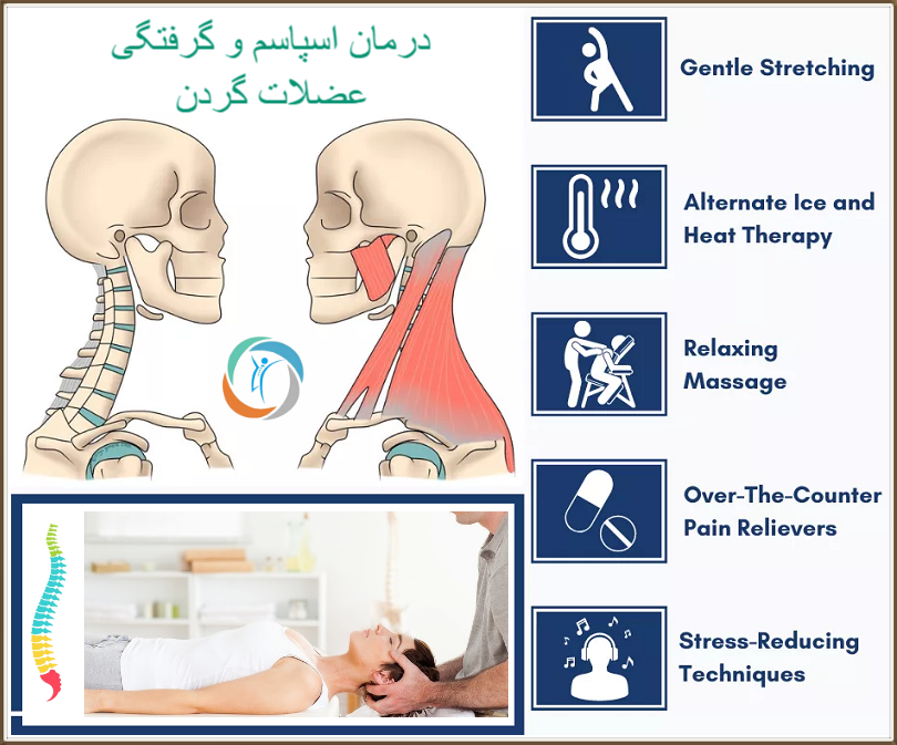 درمان اسپاسم و گرفتگی گردن