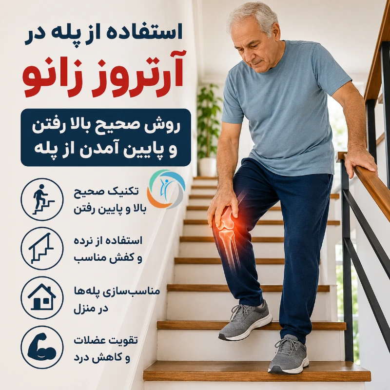 استفاده از پله در آرتروز زانو